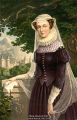 Портрет Марии, Королевы Шотландской, на фоне Холирудского замка